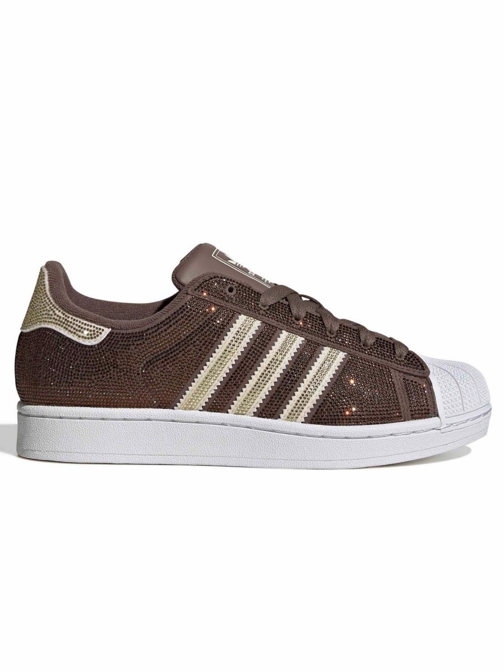🤎💎 ADIDAS SUPERSTAR II BEJEWELED BROWN 💎🤎